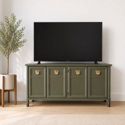 Vintage Green Tv Stand Or Buffet