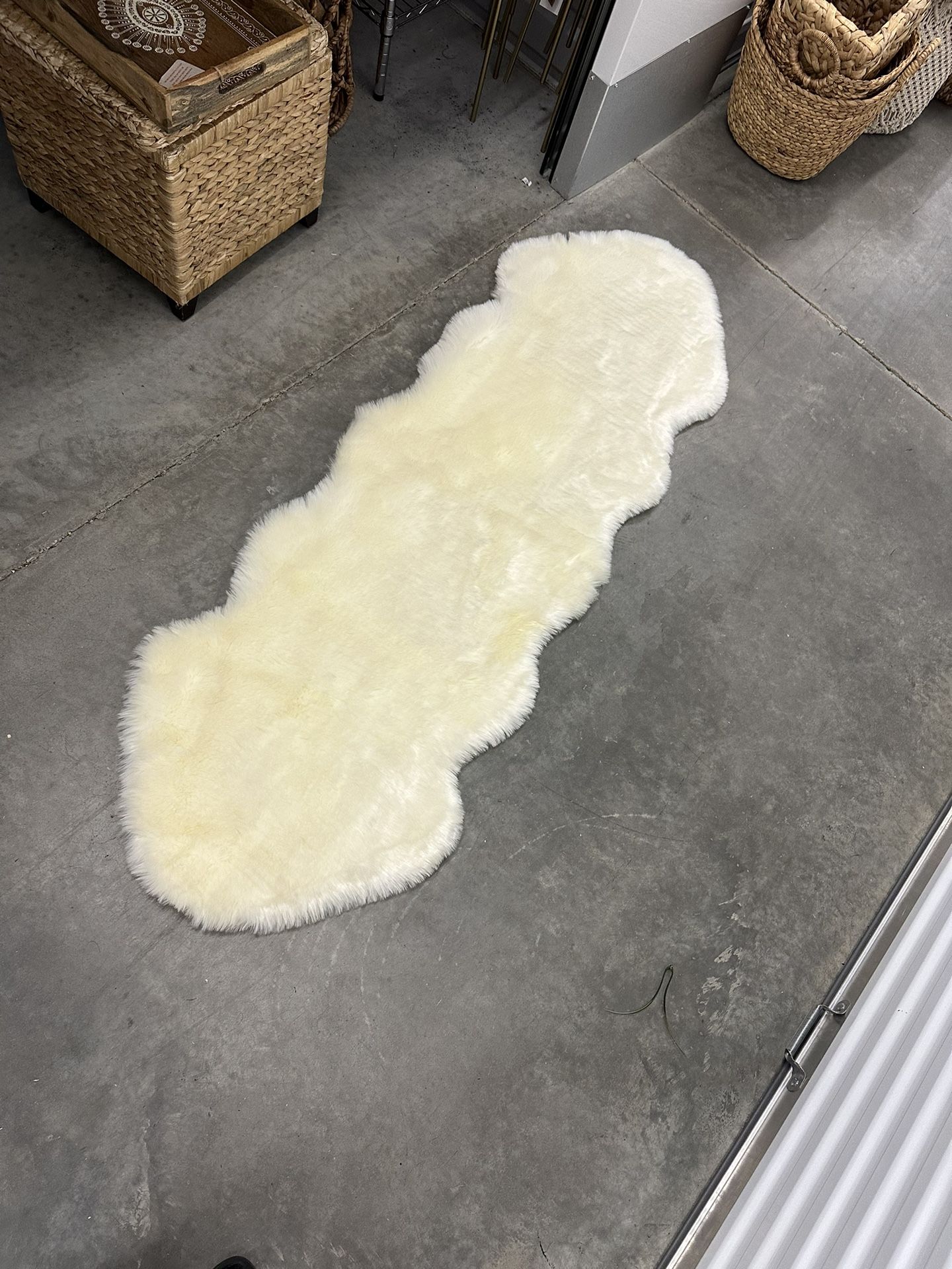 Faux Sheepskin Runner