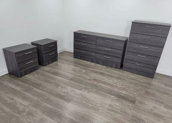 Dresser , chest and 2 nightstands - Cómoda , gavetero y 2 mesitas de noche