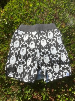 Bape x coach shorts