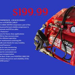 PORTER CABLE 150 PSI COMPRESSOR - JOB BOSS SERIES