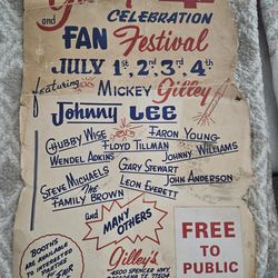 Gilley's - 4th July Poster