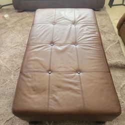 Leather Ottoman