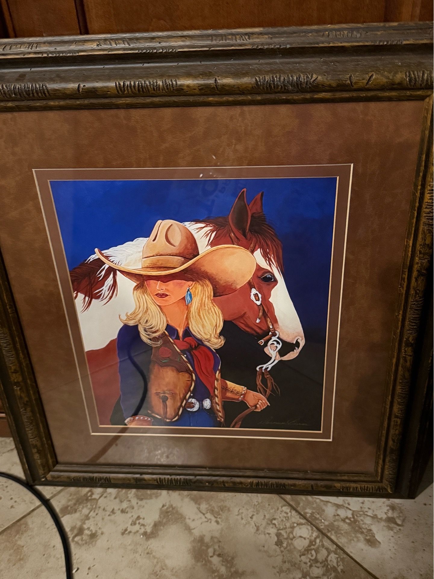 Doreman Burns Double Trouble Giclee Print on Canvas- 22.5”W x 25.5” tall