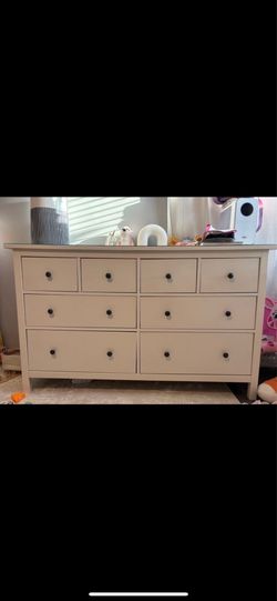 Dresser with glass top