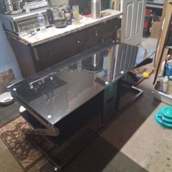 Tv. Stand 3 Level Glass Top