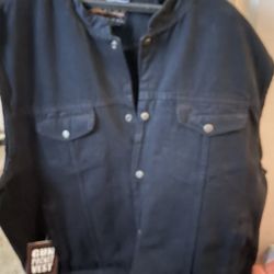 Men’s Denim Riding Vest