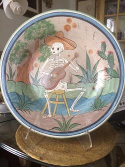 Art “Day of Death ”decoration plates.