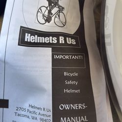 New Helmet Adult size.