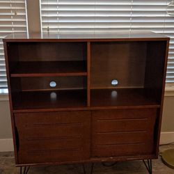 Media Bookshelf Console 
