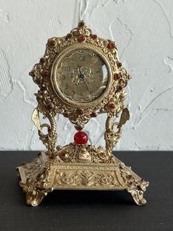 Antique Silver Clock