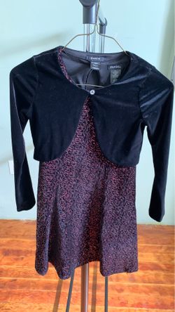 Kid’s Dress Two pieces size 8 burgundy and black