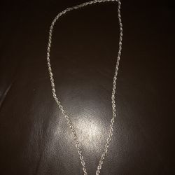 30 Inches Silver925 Rope Chain .With Pendant Saint 