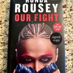Ronda Rousey Signed Our Fight book MMA WWE UFC