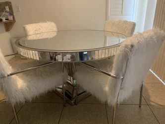 Z Gallerie Round Dining Table Super Modern — Chairs Sold Separately