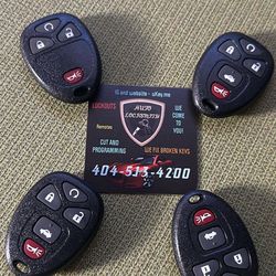 Chevrolet Buick Pontiac Saturn Key Fobs - New
