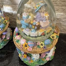 Easter Musical Snow globes.