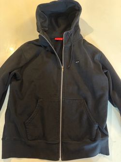 Supreme Zip-Up Hoodie Black