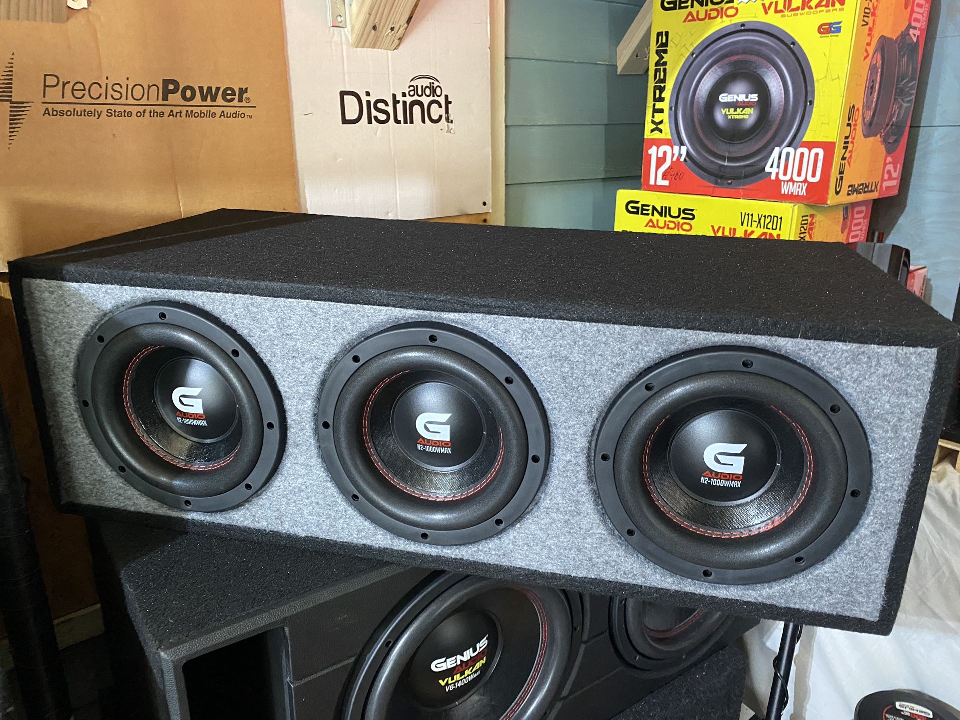 New Genius Audio Triple 8” 3000w Max Power Ported Subwoofer Box