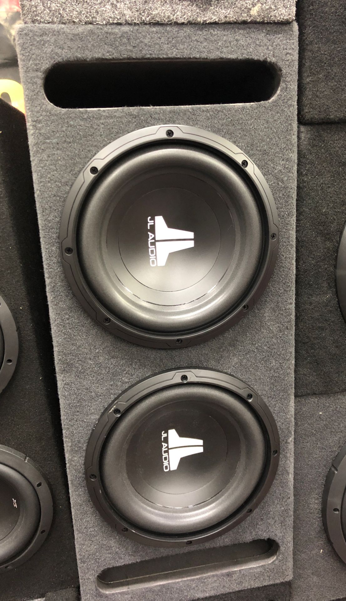 JL AUDIO W0 10” 10 inch subwoofer woofer bass speaker audio sound ported box enclosure