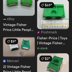 Fisher Price Older Little People Green Two Seater Car