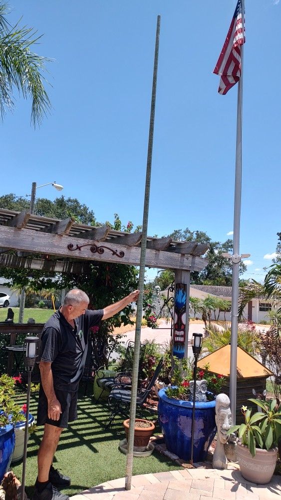 15ft Tapered Fiberglass Flag Pole