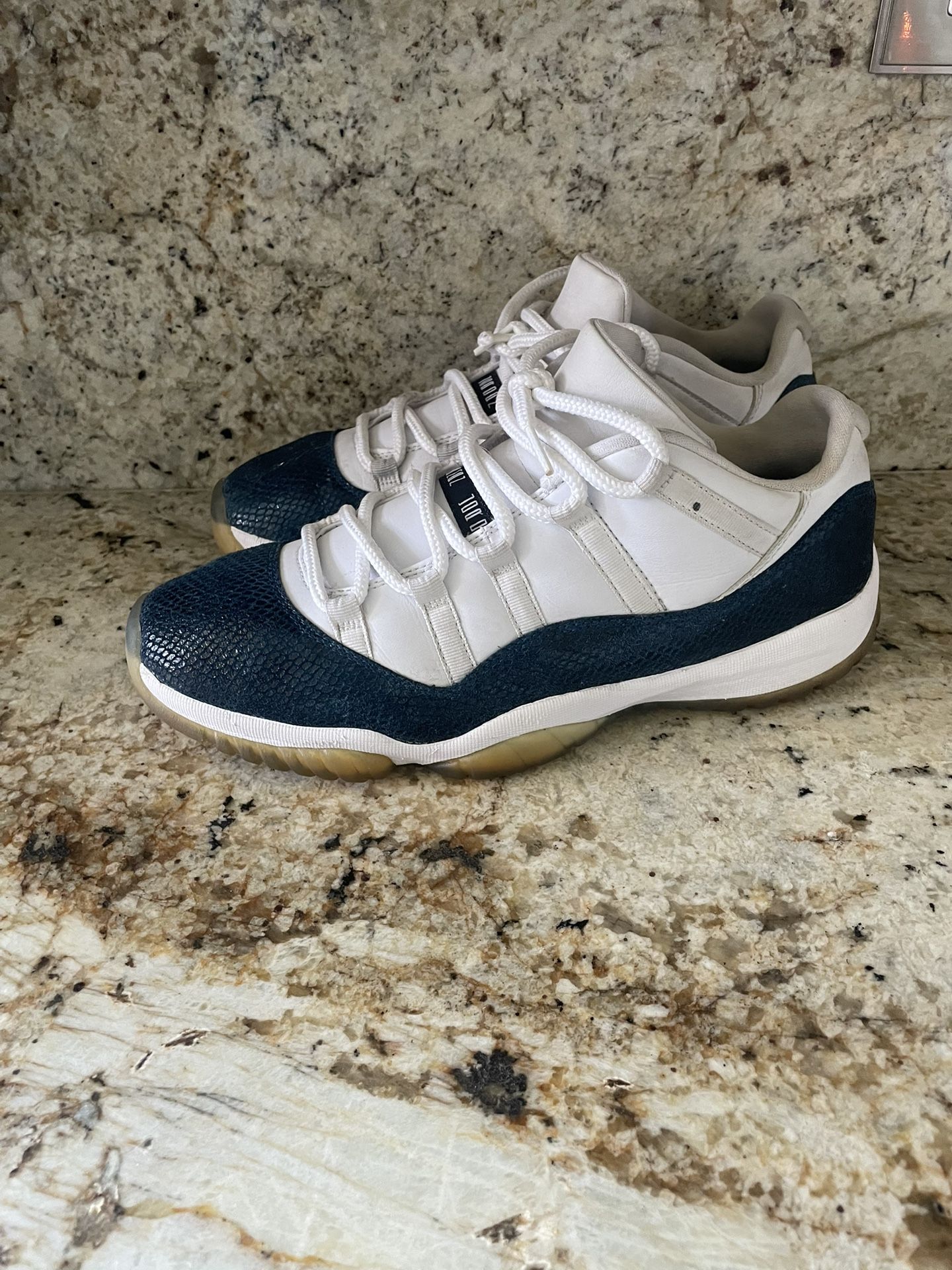 Air Jordan 11 Retro Low 'Navy Snakeskin' 2019 - CD6846 102-Size 11