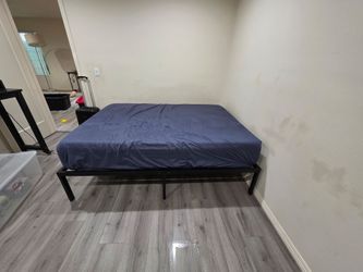 Queen Bed Frame and  Mattress
