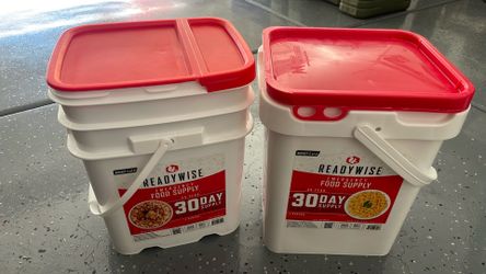 Readywise emergency food supply (2X 30 day buckets)