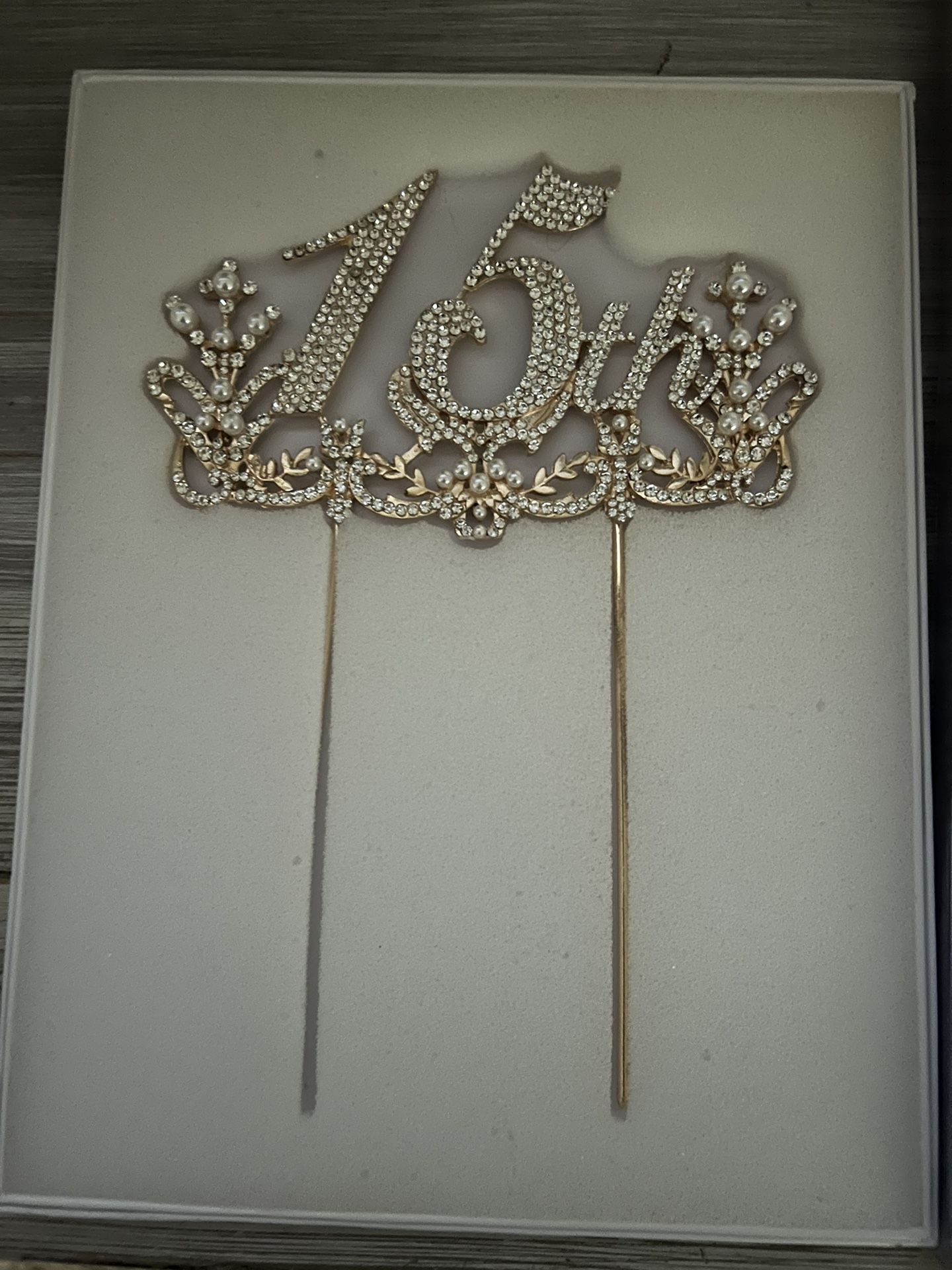 15th Cake Sign