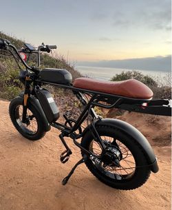750W Dual Battery/Dual Rider-Electric E-bike, 26ah, 80 Mile Range(Long Seat) W/FREE HEAVY DUTY CHAIN LOCK (4ft/10mm)