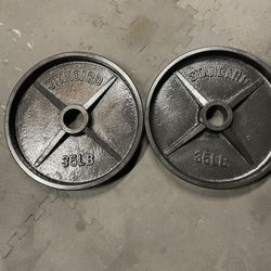 Olympic Weight Plates.    60 Dollars 