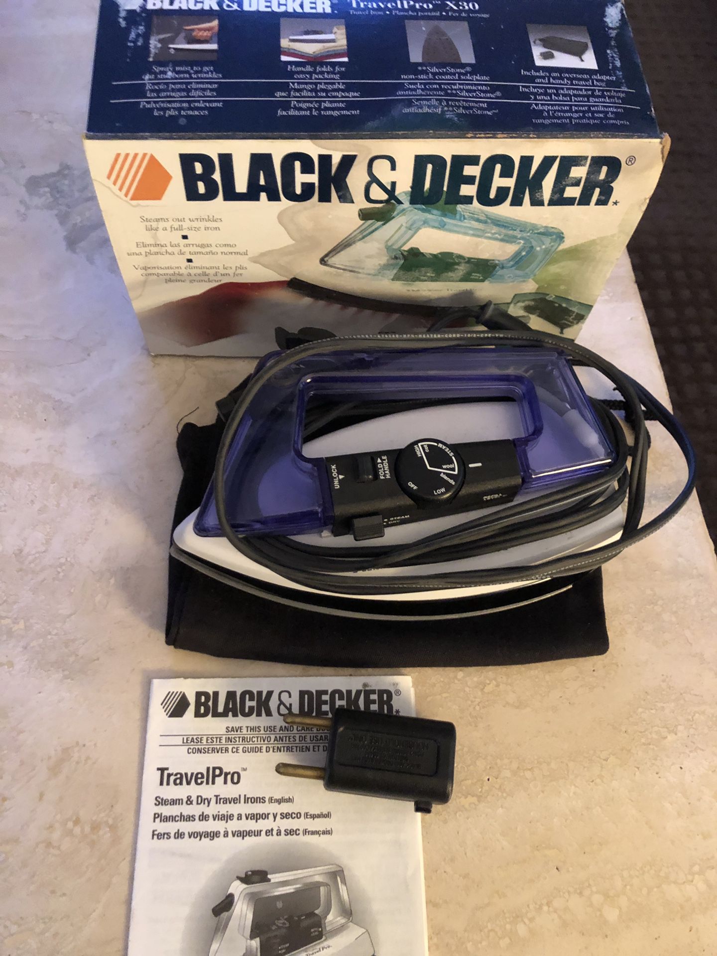 Black & Decker Travel Pro Folding Iron