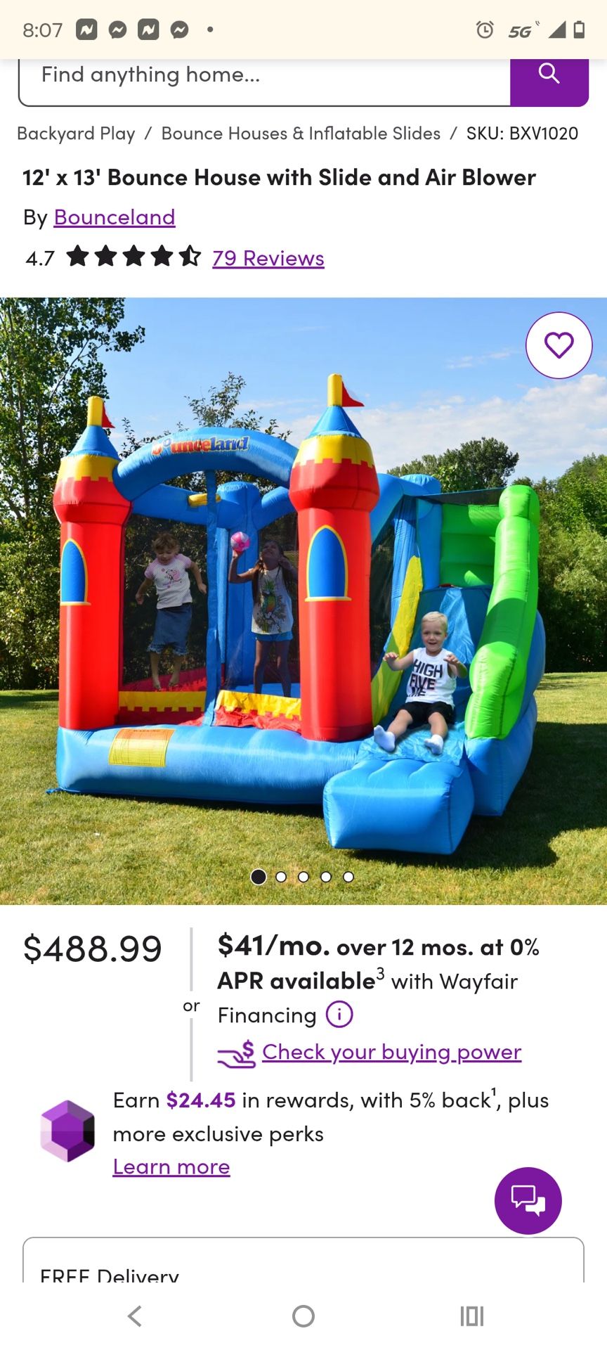 Kids Bounce House With Slide