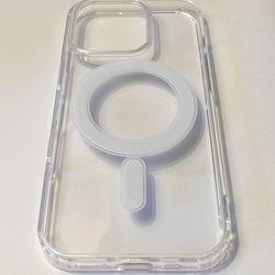 New Rubberized Gel Clear Magnetic Case for iPhone 16 Pro