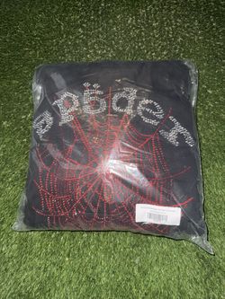 Black Rhinestone OG Web V2 Hoodie 