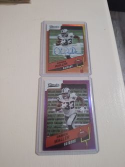 Darren Waller raiders football sports cards autograph/ sports cards