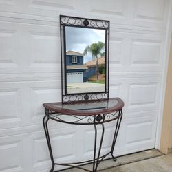 Mirror And Table