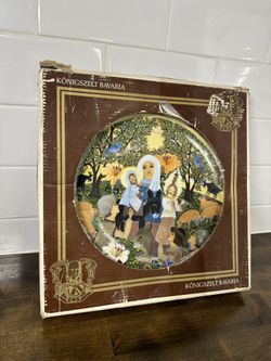 Vintage Christmas Nativity plate from Germany Bavarian 