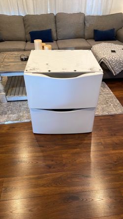 White Washer Dryer Drawer