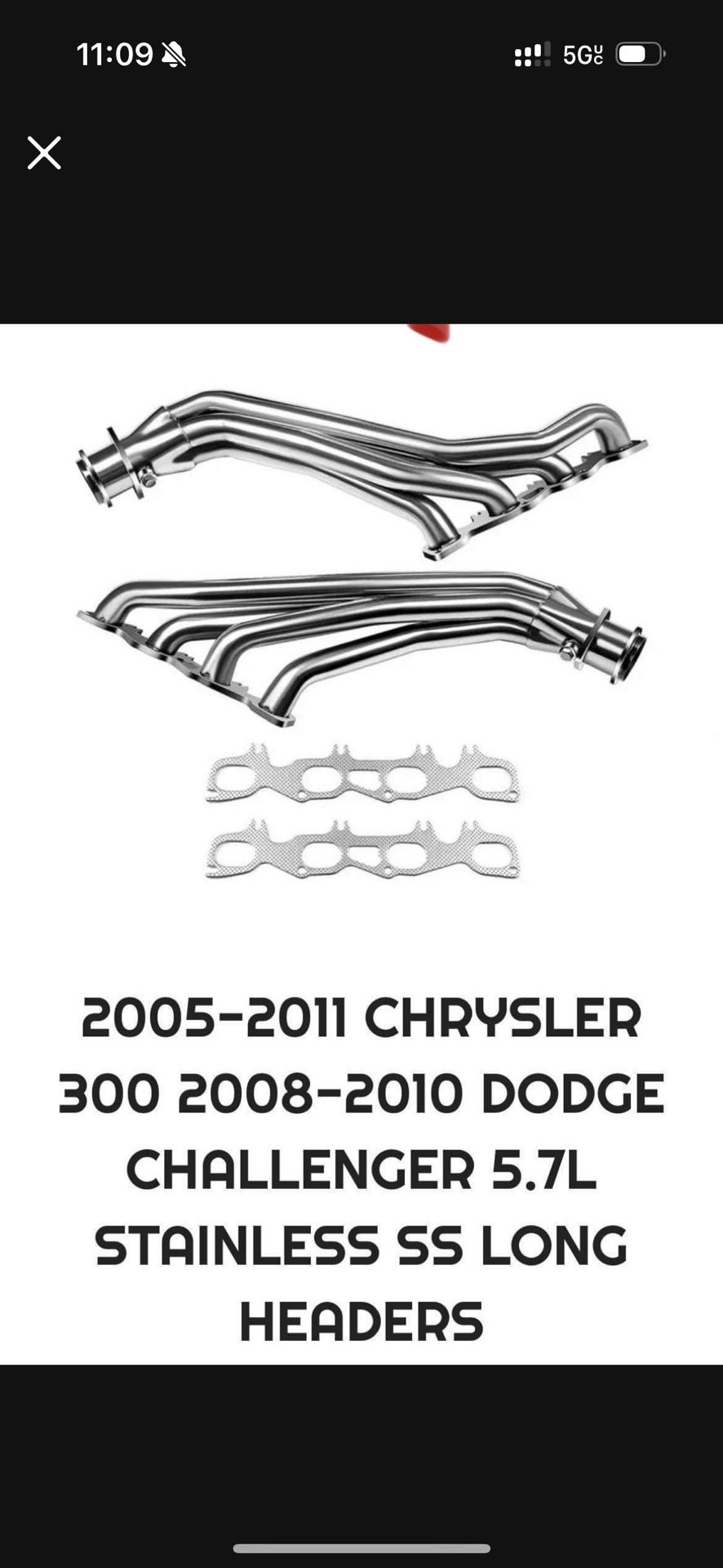 I Got Some Log Tube Headers They Fit Older Doge Chargers 5.7
