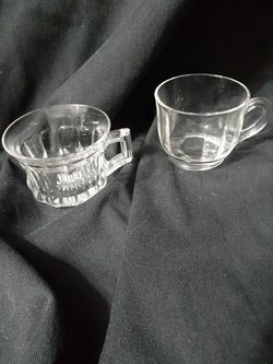 2 Heisey Glass Cups