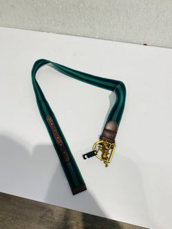Polo Ralph Lauren Equestrian Brass Buckle Belt