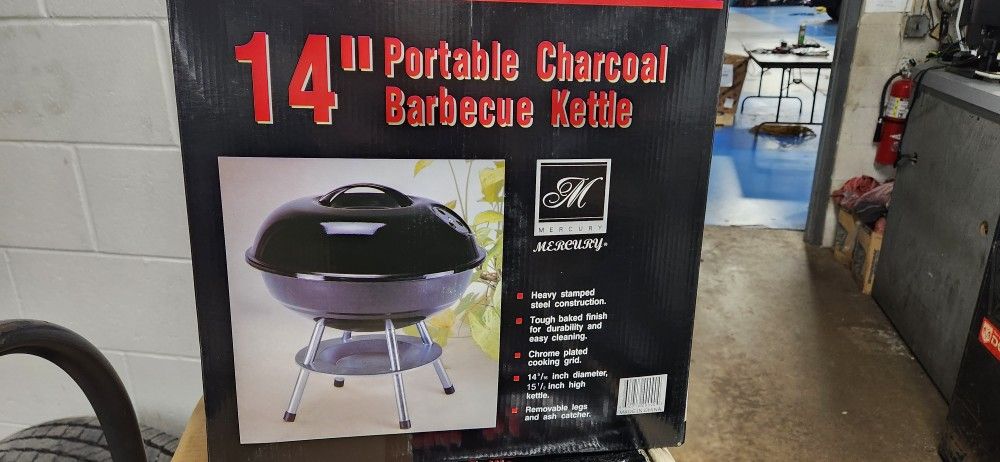 Portable Charcoal Kettle Grill