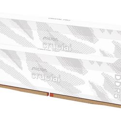 Crucial Pro CP2K16G64C32U5W - Kit de Memoria RAM DDR5 32GB (2x16GB), 6400MHz CL32, Memoria de escritorio para overclocking y gaming, Compatible con In