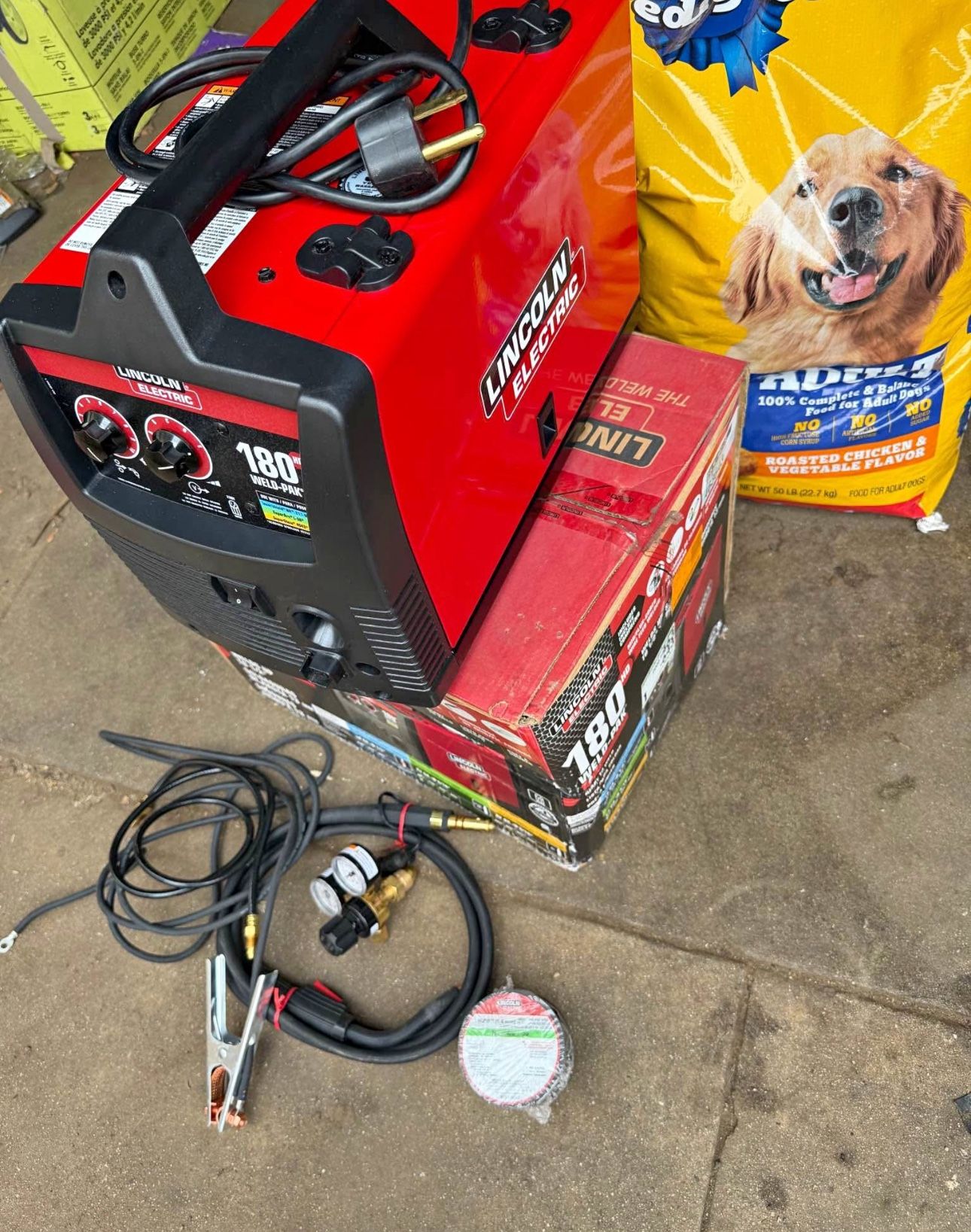 Lincoln Electric Weld-Pak 180 Amp MIG Flux-Core Wire Feed Welder, 230V, Aluminum Welder