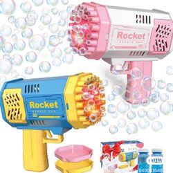Bubble Gun， color: purple， pink， and blue