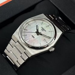 Tissot PRX 35mm Mother of Pearl Dial Quartz Stainless Steel Watch