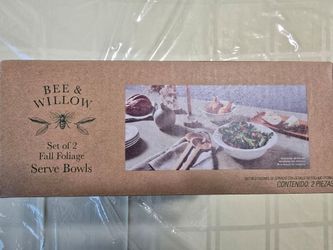 Bee & Willow Fall Foliage Serve Bowls Set of 2