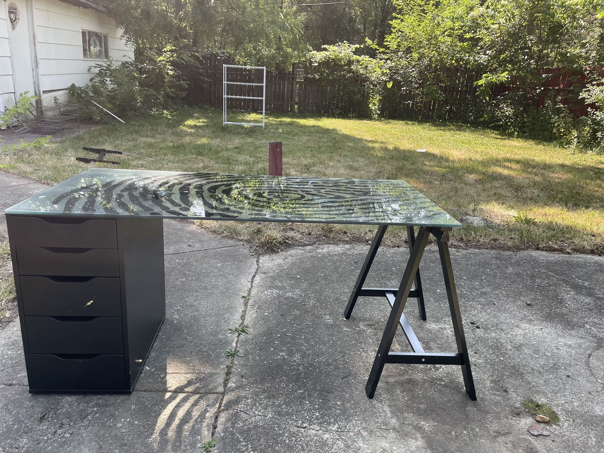 Glass Desk